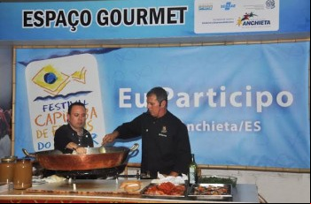 Aulas gratuitas de culinÃ¡ria durante o Festival Capixaba de Frutos do Mar
