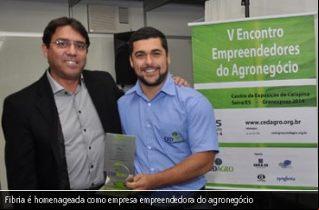 Fibria é homenageada como empresa empreendedora do agronegócio
